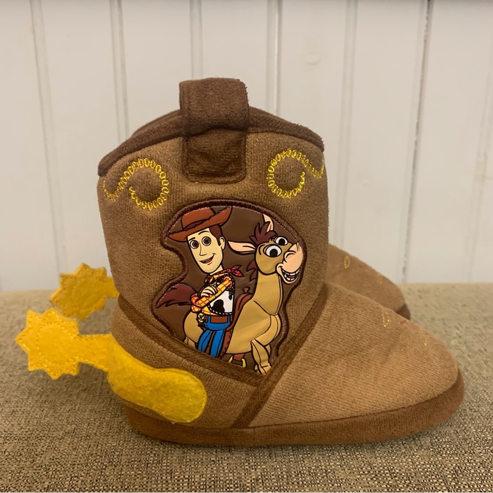 Disney PIXAR Toy Story 4 Toddler Slipper Boot Size 7-8 Excellent Condition